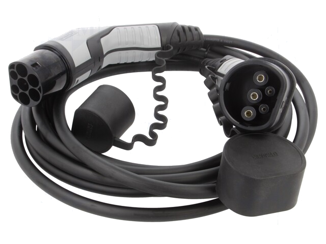 Kabel: eMobility; 1x0,5mm2,3x4mm2; 250V; 8kW; IP44; 7m; 32A; 1-fasig Kabel: eMobility; 1x0,5mm2,3x4mm2; 250V; 8kW; IP44; 7m; 32A; 1-fasig